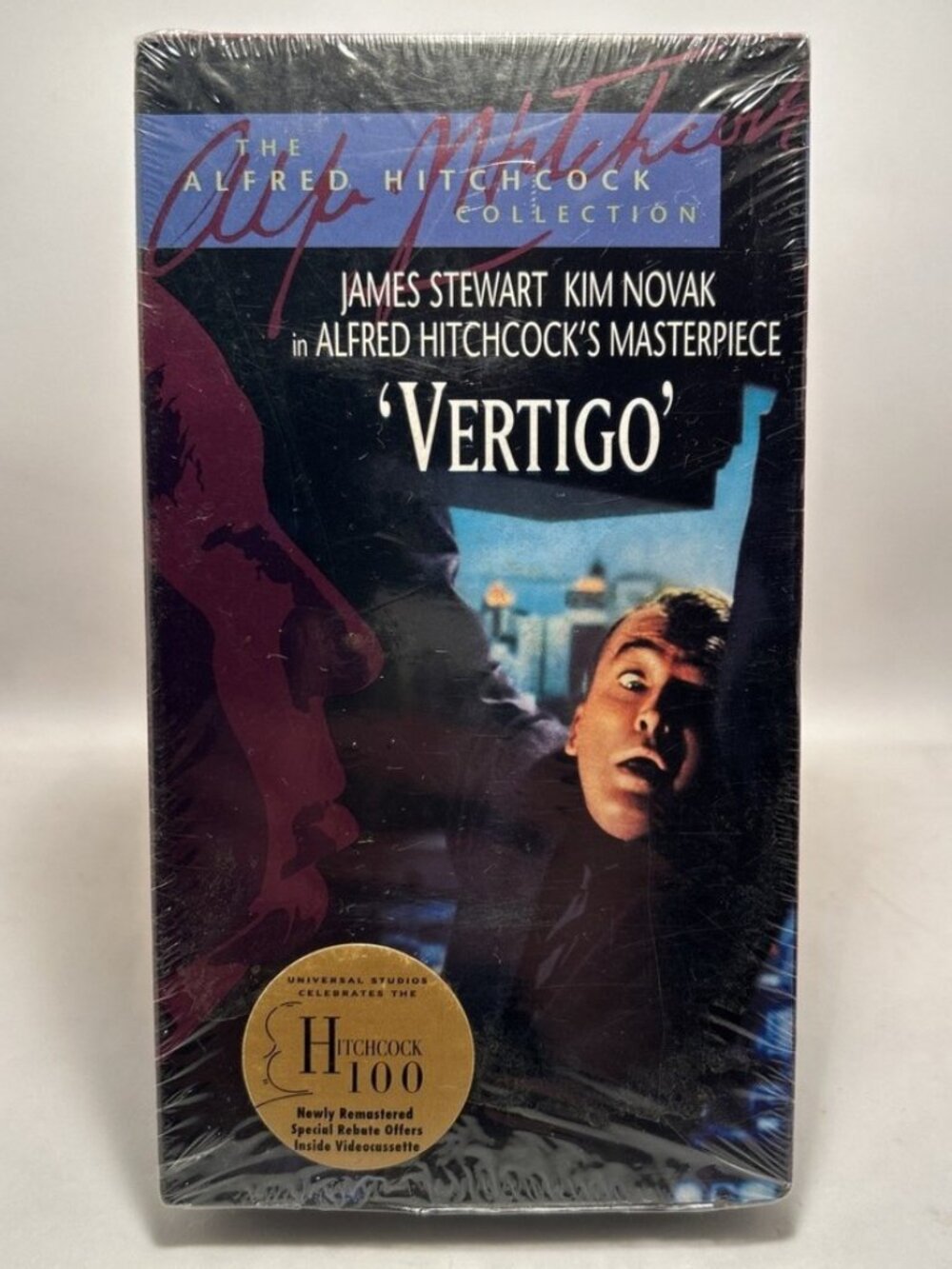 Vertigo VHS, 1999 Remastered Release NEW SEALED Alfred Hitchcock James Stewart